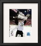 Marc-Andre Fleury Game 7 - 2008-09 NHL Stanley Cup Finals With Trophy Framed Photographic Print