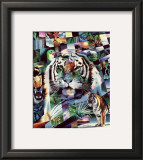 Wildlife Mosaics Tiger Prints by Daniel Renn Pierce
