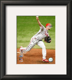 Brad Lidge Game one of the 2008 MLB World Series Framed Photographic Print