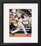 Jason Heyward 2010 Action Framed Photographic Print