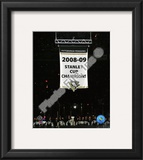 The Pittsburgh Penguins raise their 2008-09 Stanley Cup Champions Banner Framed Photographic Print
