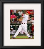 Joey Votto 2010 Action Framed Photographic Print