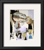 Sidney Crosby Game 7 - 2008-09 NHL Stanley Cup Finals With Trophy Framed Photographic Print
