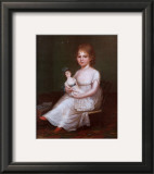 Girl Holding a Doll Posters by James Peale