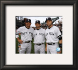 Alex Rodriguez, Jorge Posada, and Derek Jeter Framed Photographic Print