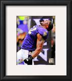 Ray Lewis 2010 Action Framed Photographic Print