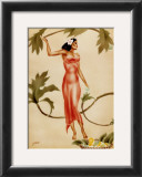 Lady with Red Dress Posters by  Gill
