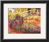 The Japanese Bridge Prints by Claude Monet