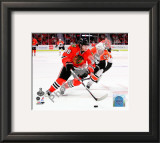 Patrick Kane Game One of the 2010 NHL Stanley Cup Finals Framed Photographic Print