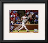 Aubrey Huff Game Four of the 2010 World Series Home Run Framed Photographic Print