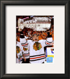Patrick Kane with the 2009-10 Stanley Cup Framed Photographic Print