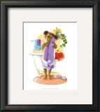Bath Time Giggles (Girl) Posters by Sylvia Walker