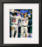 Joe Mauer & Justin Morneau 2010 Framed Photographic Print