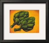 Two Artichokes Prints by Will Rafuse