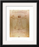 Vitruvian Man, c.1492 Posters by Leonardo da Vinci 