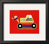 Cats in a Bulldozer Posters by Shelly Rasche