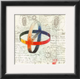 Sphere of Colorful Bands, c.1919-20 Prints by Johannes Itten