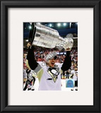 Sidney Crosby Game 7 - 2008-09 NHL Stanley Cup Finals With Trophy Framed Photographic Print