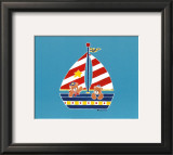 Bear in a Sailboat Prints by Shelly Rasche