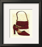 Red Shoe and Purse Prints by Nancy Overton