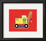 Cat in a Crane Art by Shelly Rasche