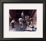 Ted Williams - Homeplate (sepia) Framed Photographic Print