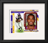 Adrian Peterson 2010 Studio Plus Framed Photographic Print
