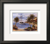 Umbrellas on the Beach Prints by Jackie Thompson