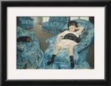 Little Girl in a Blue Armchair, c.1878 Poster by Mary Cassatt