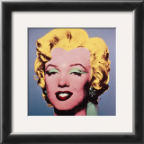 Marilyn, c.1964 (On Dark Gray-Blue) Print by Andy Warhol