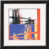 Brooklyn Bridge, c.1983 (black bridge/white background) Prints by Andy Warhol Brooklyn Bridge, c.1983 (black bridge/white background) Prints by Andy Warhol