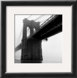 Brooklyn Bridge Fog Posters by Henri Silberman Brooklyn Bridge Fog Posters by Henri Silberman