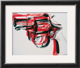 Gun, c.1981-82 (black and red on white) Pôsters por Andy Warhol