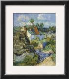 Houses at Auvers, c.1890 Prints by Vincent van Gogh