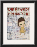 Oh! My God! I Miss You! c.2001 Poster by Yoshitomo Nara