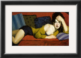 Red Sofa Posters por Edward Martinez
