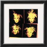 Self-Portrait, c.1986 (Four Yellow Andy's) Posters by Andy Warhol