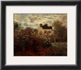 Artist's Garden in Argenteuil Art by Claude Monet