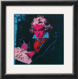 Beethoven, c.1987 (red face) Prints by Andy Warhol