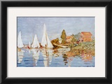Boats at Argenteuil Print by Claude Monet