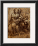 The Virgin and Child with Saint Anne and Saint John the Baptist, c.1500 Posters by Leonardo da Vinci 