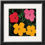 Flowers, 1964 (Red, Pink and Yellow) Prints by Andy Warhol