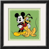 Classic Mickey Mouse and Pluto Posters by Walt Disney