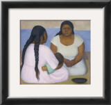 Two Women and a Child Prints by Diego Rivera