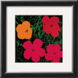 Flowers, 1964 (Red, Pink and Yellow) Posters by Andy Warhol