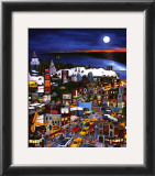 Moonlight over Manhattan Art by Linnea Pergola
