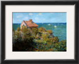 Fisherman's Cottage on the Cliffs at Var Posters by Claude Monet