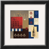 Vino in Blue II Posters por William Verner