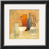 Still Life with Blue Bottle Print by Heinz Hock
