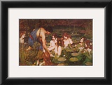 Hylas and the Nymphs Print by John William Waterhouse